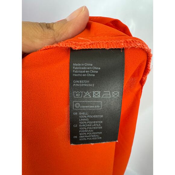 H&M Orange V-Neck Camisole Tank Top Size 14 - Picture 5 of 5